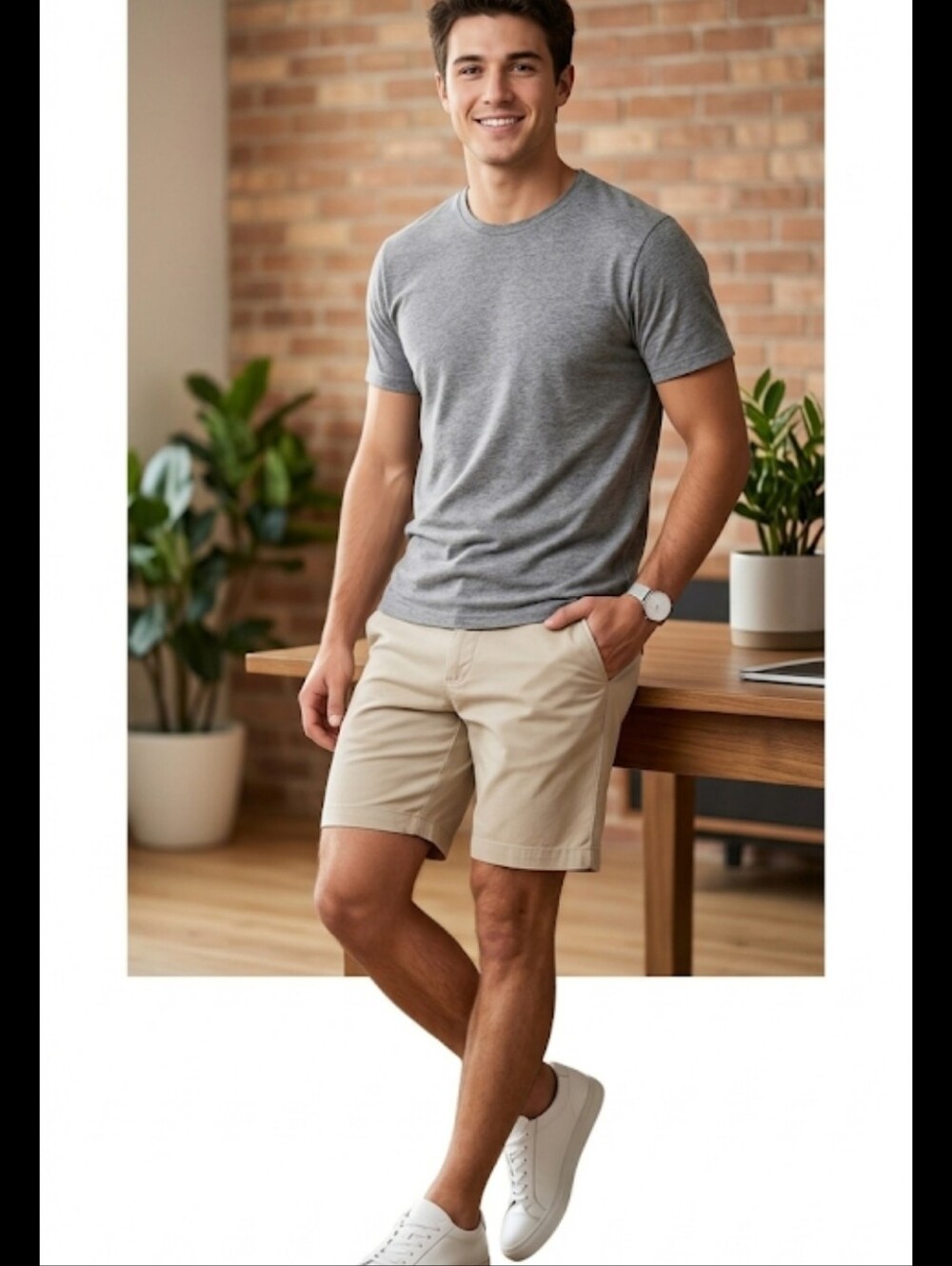 Civil Society Tan CLYDE | 6"‎ tailored short |size 34 large